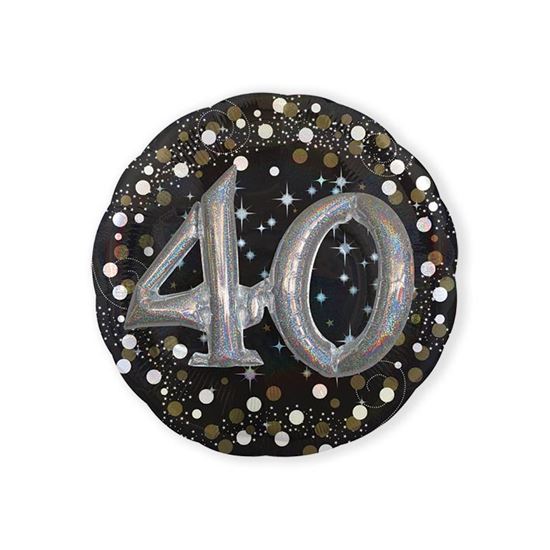 Folie ballon Sparkling Gold 3D