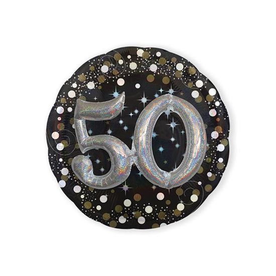 Folie ballon Sparkling Gold 3D