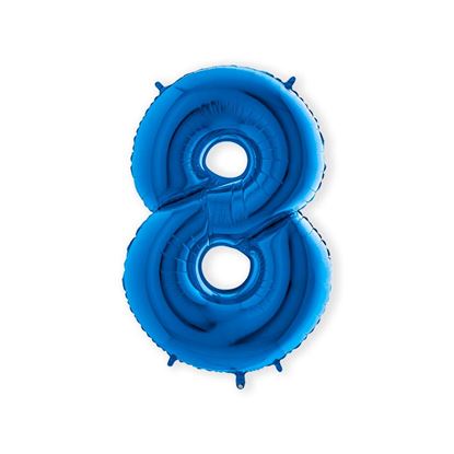 Folie Cijfer 102 cm licht blauw