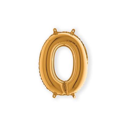 Folie Cijfer 36 cm goud