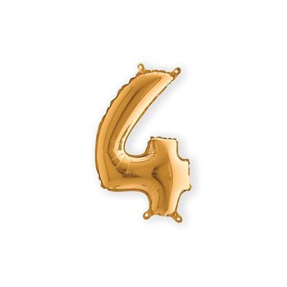 Folie Cijfer 36 cm goud