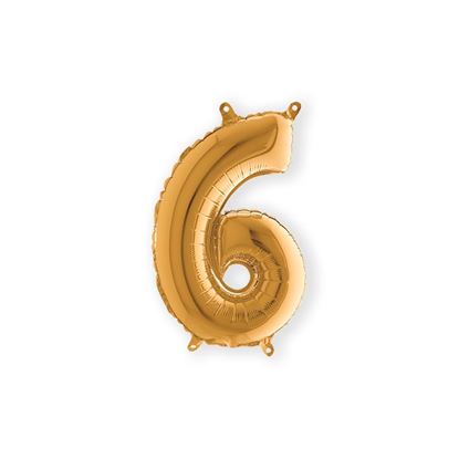 Folie Cijfer 36 cm goud