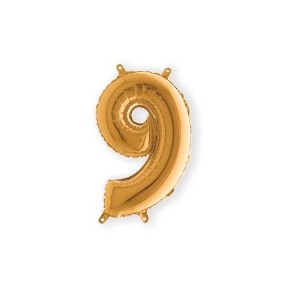 Folie Cijfer 36 cm goud