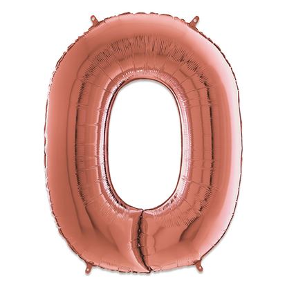 Folie Cijfer 102 cm rosé goud