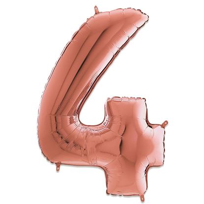 Folie Cijfer 102 cm rosé goud
