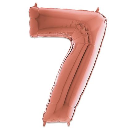 Folie Cijfer 102 cm rosé goud