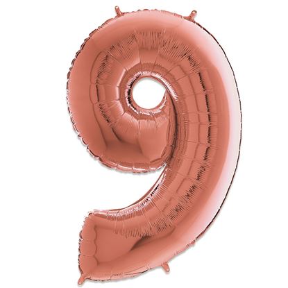 Folie Cijfer 102 cm rosé goud