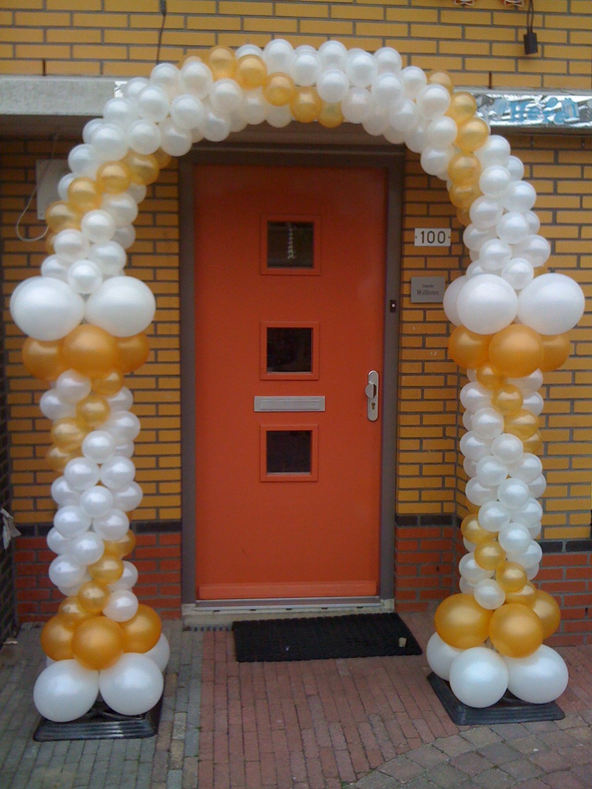 Ballonnenboog met 5 inch ballonnen