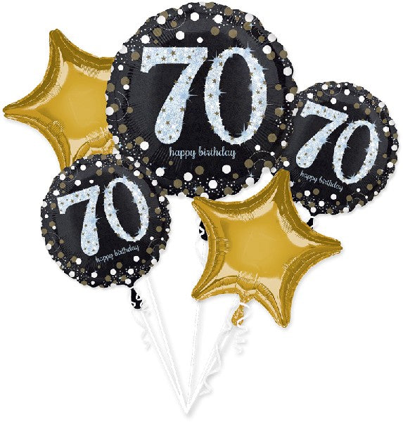 Zwart Goud Leeftijd Ballonboeket