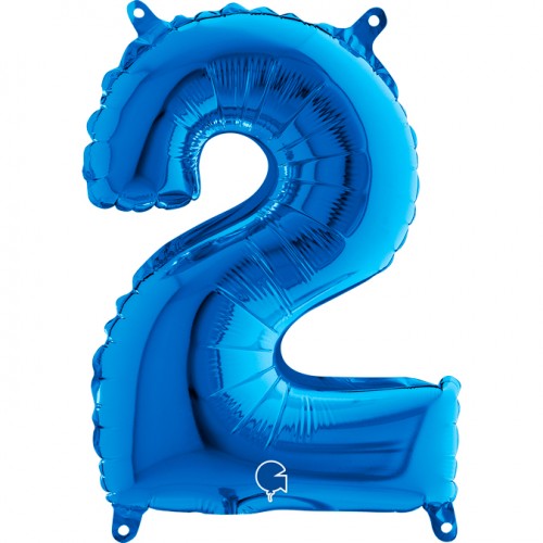 Folie Cijfer 66 cm blauw