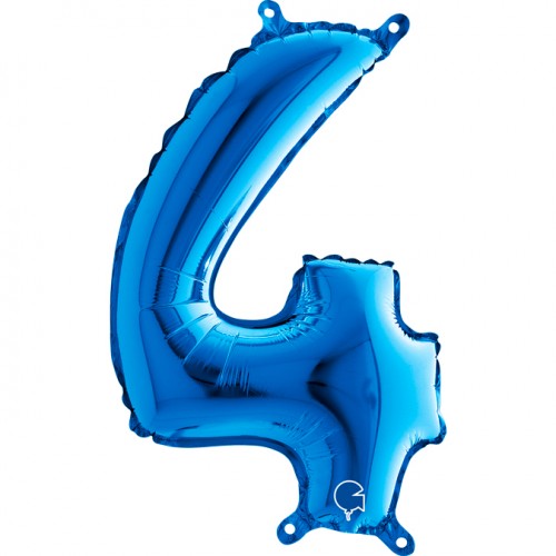 Folie Cijfer 66 cm blauw
