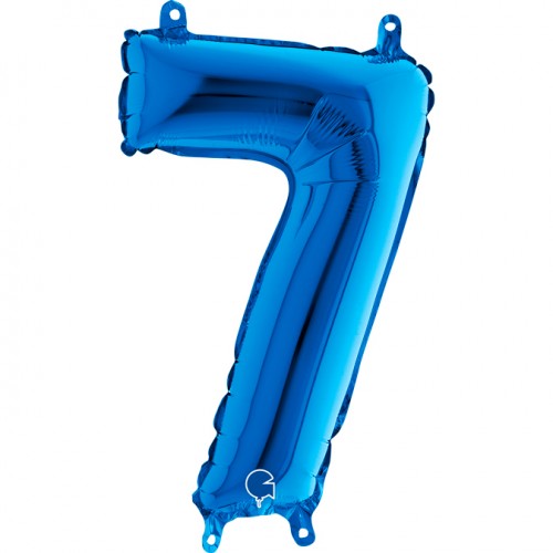 Folie Cijfer 66 cm blauw
