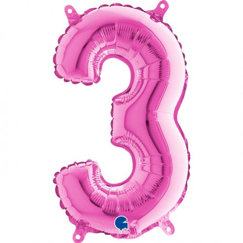 Folie Cijfer 66 cm fuchsia