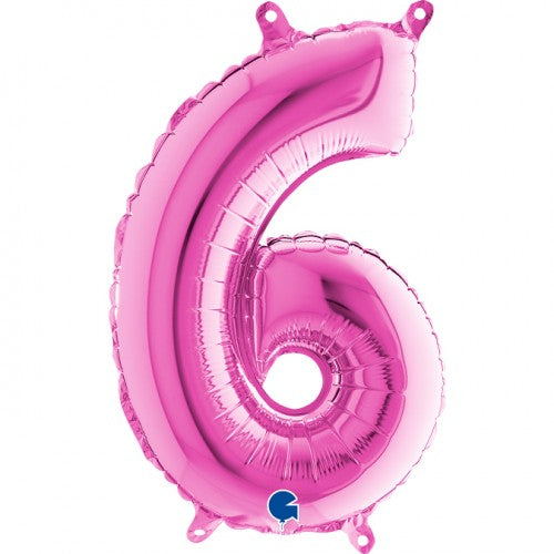 Folie Cijfer 66 cm fuchsia