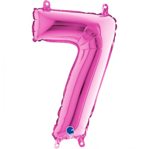 Folie Cijfer 66 cm fuchsia