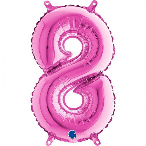 Folie Cijfer 66 cm fuchsia