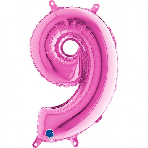 Folie Cijfer 66 cm fuchsia