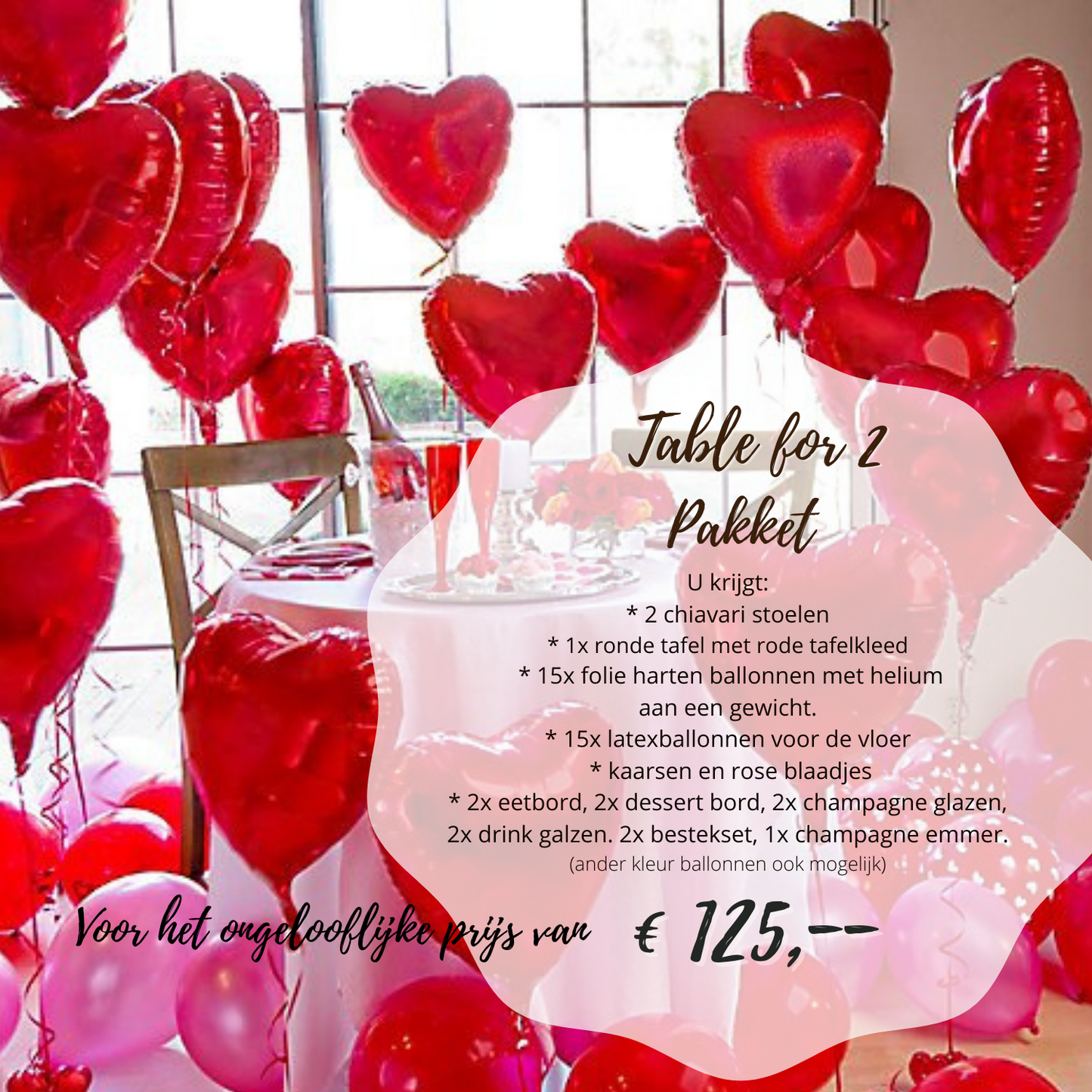 Table for 2 pakket