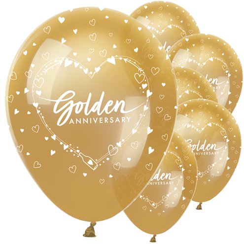 50 jaar bruiloft 11 inch (28 cm)