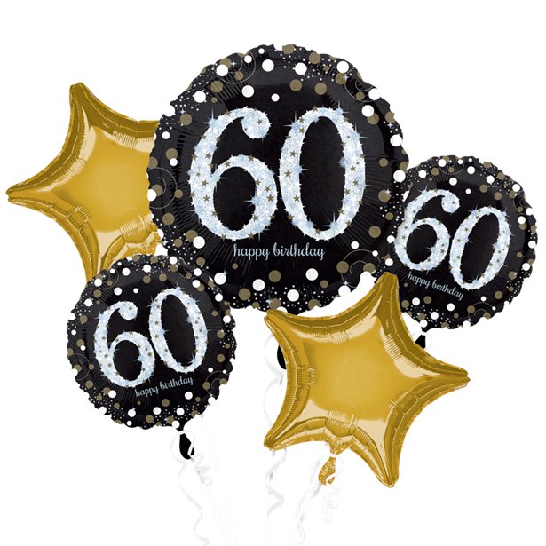 Zwart Goud Leeftijd Ballonboeket