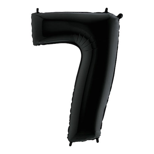 Folie cijfer 66 cm zwart