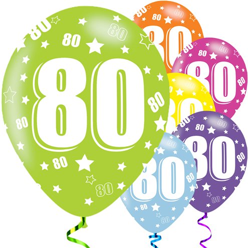 Latex bedrukt 80 Jaar