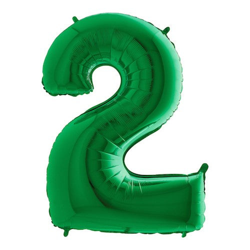 Helium folie cijfer groen