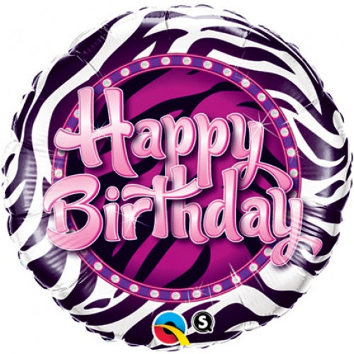 Birthday Zebra Print
