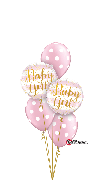 Baby Girl Dots Ballonboeket