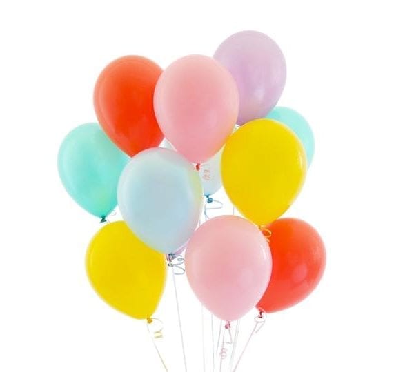 Ballonboeket Mix Soft Rainbow