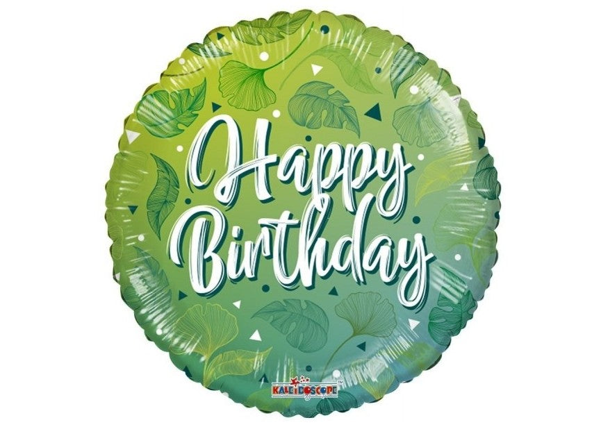 Happy Birthday - Green Motifs