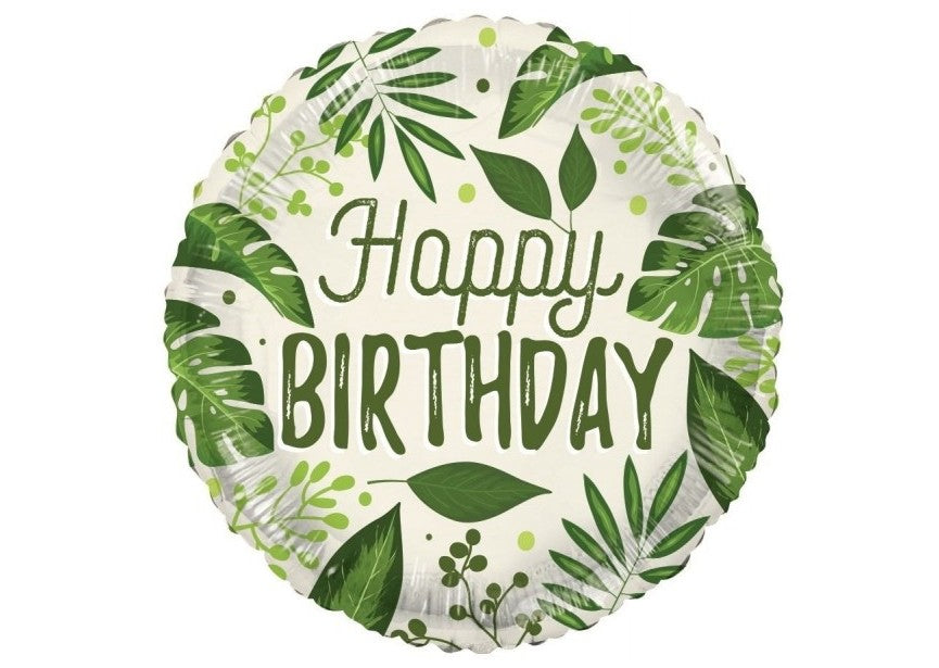 Happy Birthday - Nature Leaves