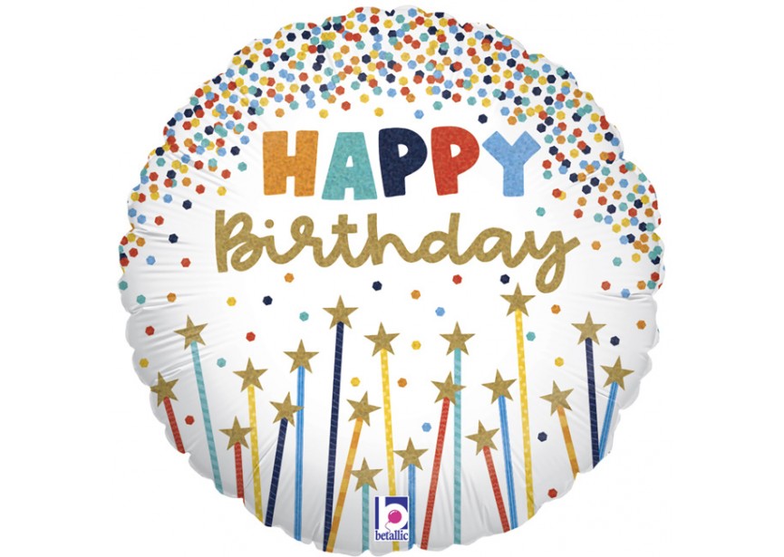 Happy Birthday - Star Candles