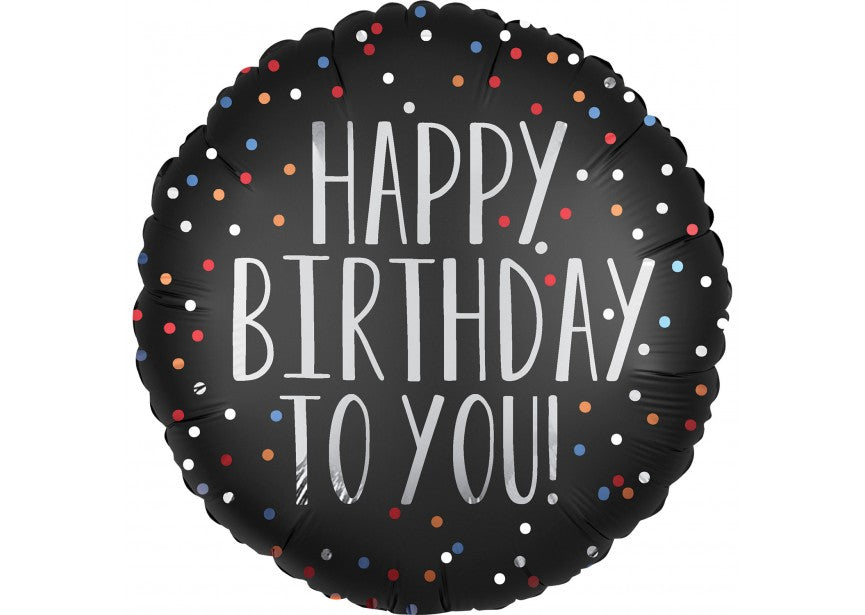 Happy Birthday - Stars Satin Luxe