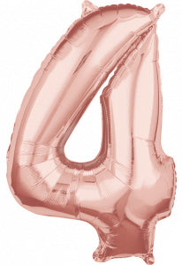 Folie Cijfer 66 cm rosé goud