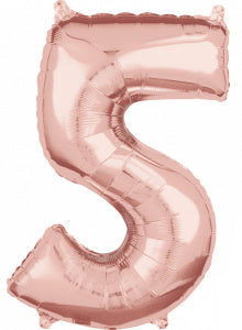 Folie Cijfer 66 cm rosé goud