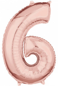 Folie Cijfer 66 cm rosé goud