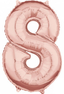 Folie Cijfer 66 cm rosé goud