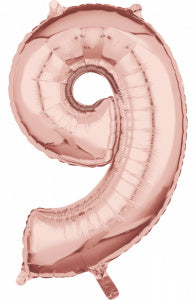 Folie Cijfer 66 cm rosé goud