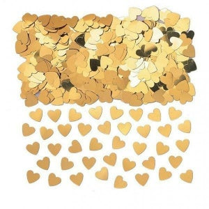 Confetti metallic hearts