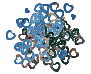 Confetti metallic hearts
