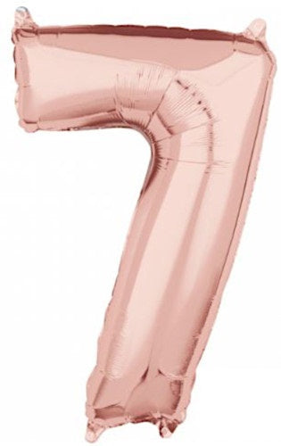 Folie Cijfer 66 cm rosé goud