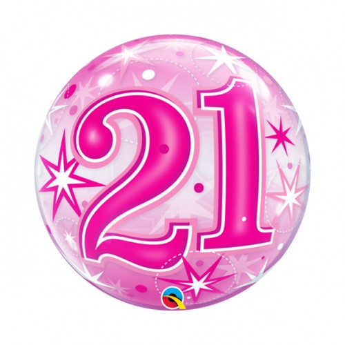 Bubble Ballon Starburst Sprinkle Pink