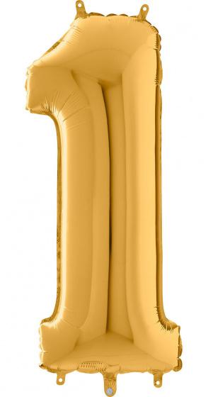Folie Cijfer 102 cm goud