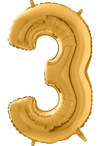 Folie Cijfer 102 cm goud