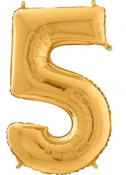 Folie Cijfer 102 cm goud