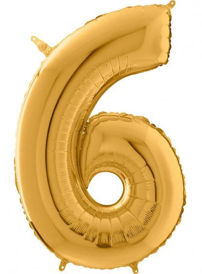 Folie Cijfer 102 cm goud