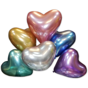 Chrome harten ballon 14 inch (35cm)