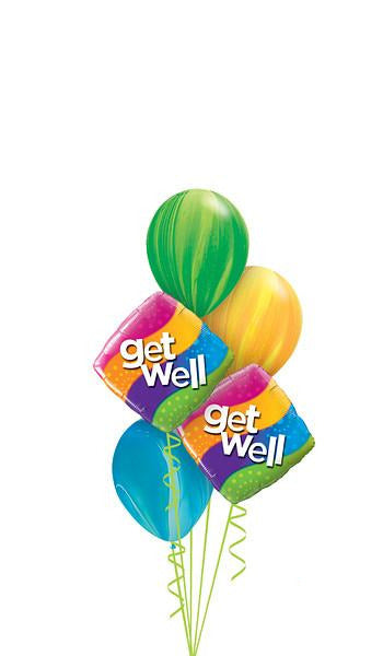 Get Well Rainbow Ballonboeket