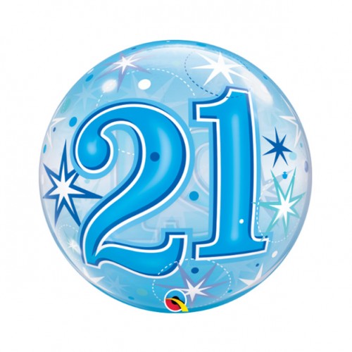 Bubble Ballon Starburst Sprinkle Blue